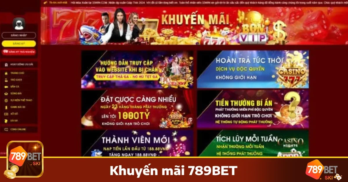 789Bet 33 Khuyến Mãi Hấp Dẫn Tại 789bet – Cơ Hội Nhận Thưởng Hàng Ngày